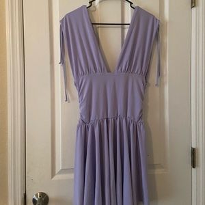 Silky Lavender Goddess Bridesmaid Dress